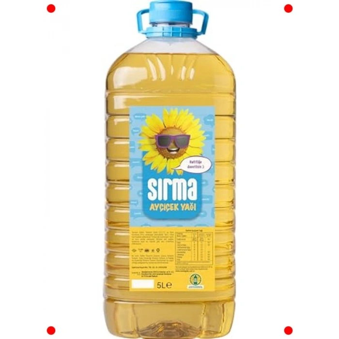 Yüksek Kaliteli Ayçiçek Yağı 5 Litre