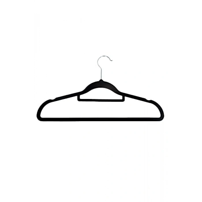 Yüksek kaliteli kadife pantolon askısı, 10 adet set halinde, dayanıklı yapı