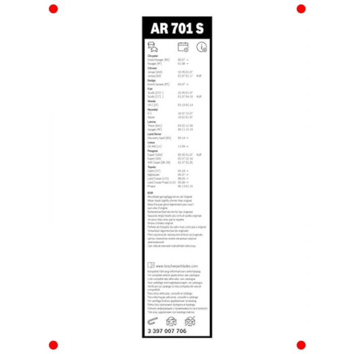 Yüksek Performans Silecek Seti - 650/500 mm