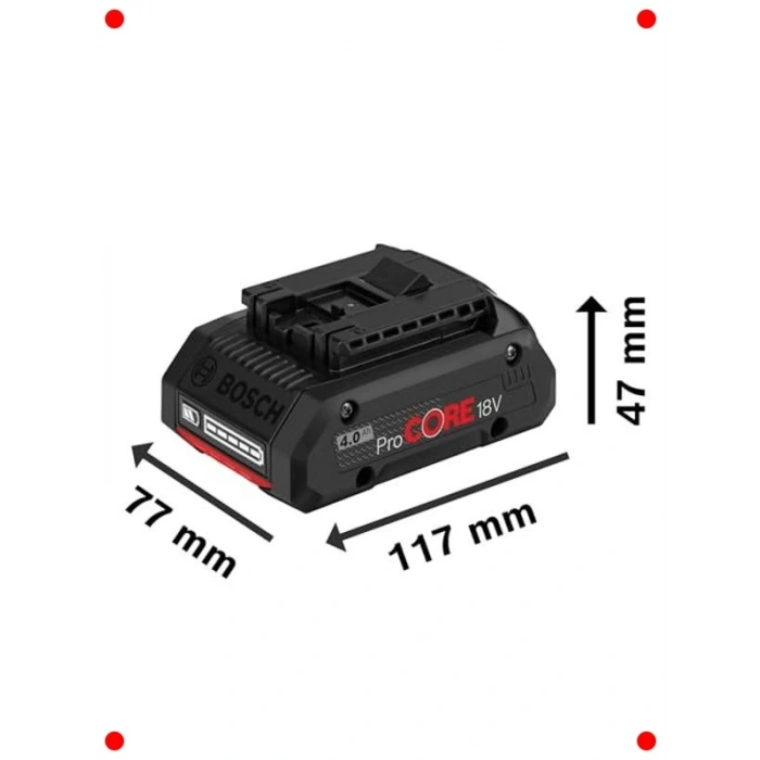 Yüksek Performanslı 18V Li-Ion Akü 4.0 Ah