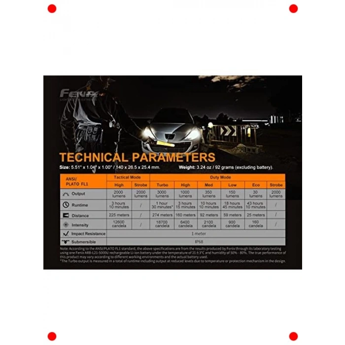 Yüksek Performanslı Taktik Şarj Edilebilir El Feneri