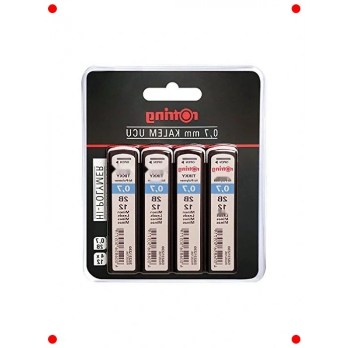 Yüksek Polimer Mekanik Kalem Ucu 0.7mm 2B - 4lü Set