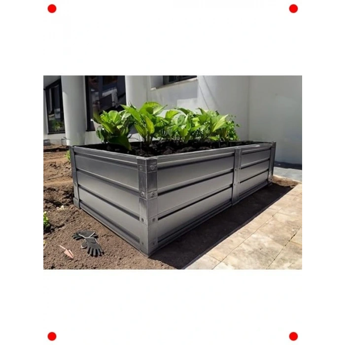 Yükseltilş  Çelik Bahçe Sebze Yatağı 120x60x30 cm