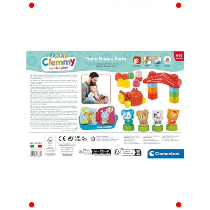 Yumuşak Bebek Blokları: Çiftlik Hayvanları Temalı Set