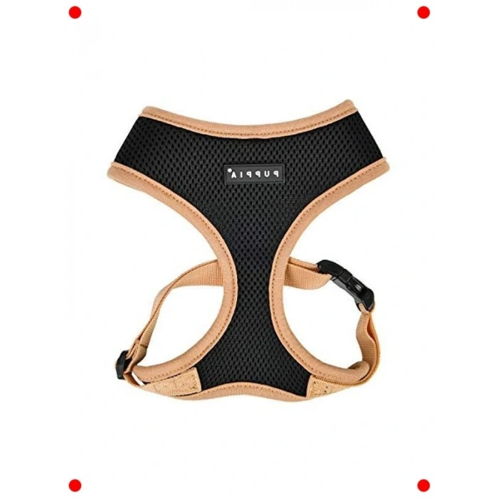 Yumuşak Köpek Göğüs Tasması, Ayarlanabilir, Siyah, S Beden