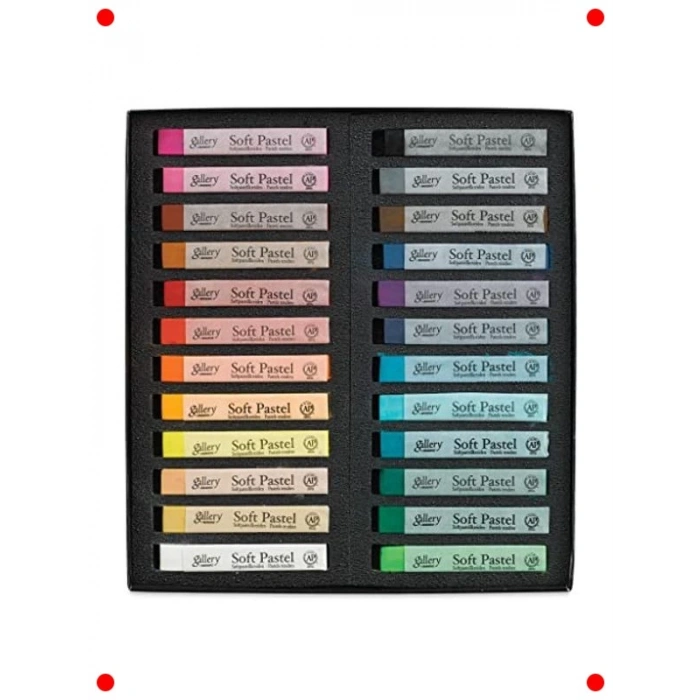 Yumuşak Pastel Boya Seti – 24 Canlı Renk