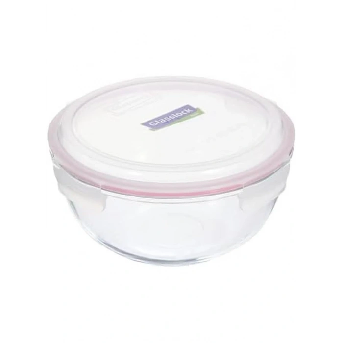 Yuvarlak Cam Saklama Kabı, 4000 ml Kapasite