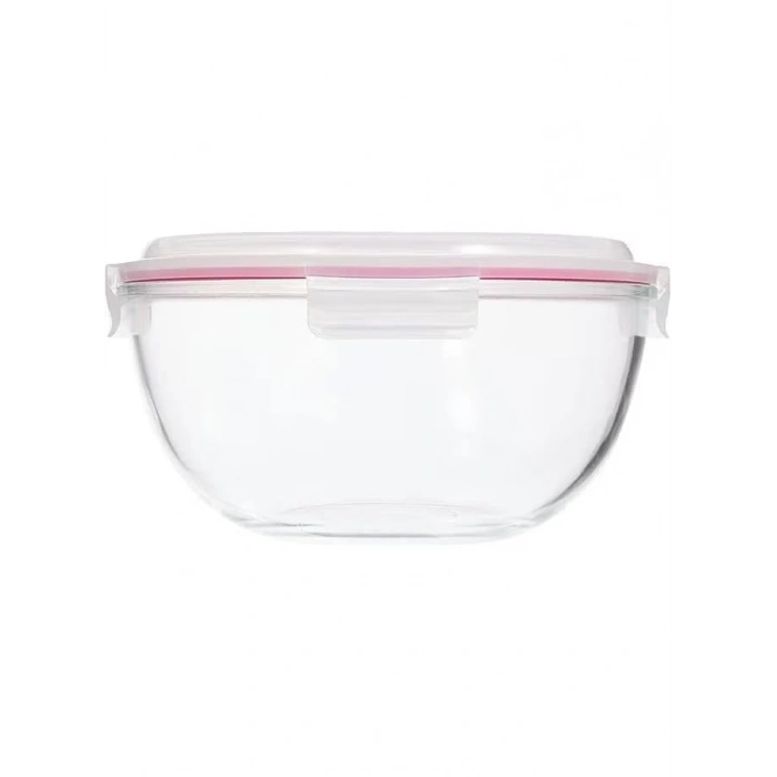 Yuvarlak Cam Saklama Kabı, 4000 ml Kapasite
