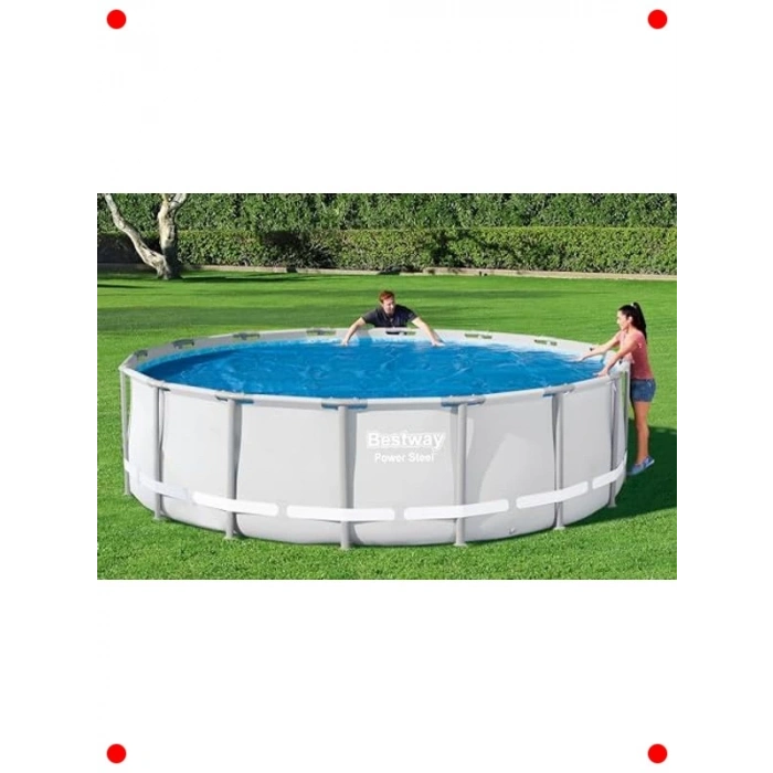 Yuvarlak Solar Havuz Brandası - 462 cm Mavi