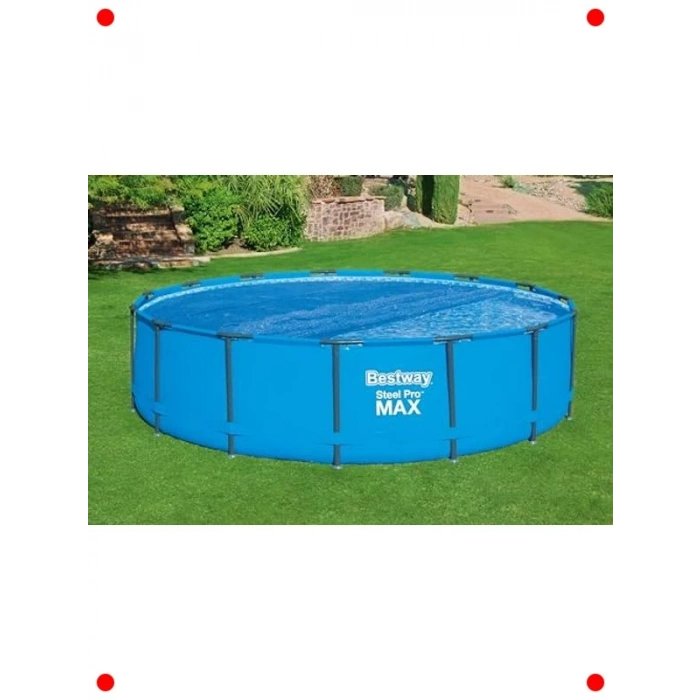 Yuvarlak Solar Havuz Brandası - 462 cm Mavi