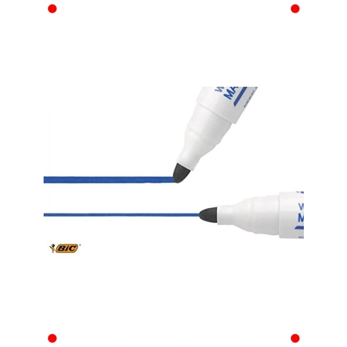 Yuvarlak Uçlu Beyaz Tahta Kalemi Seti (4lü Karışık Renk)