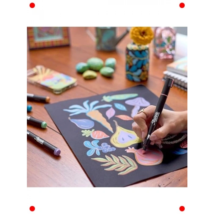 Yuvarlak Uçlu Zümrüt Yeşili Akrilik Markör