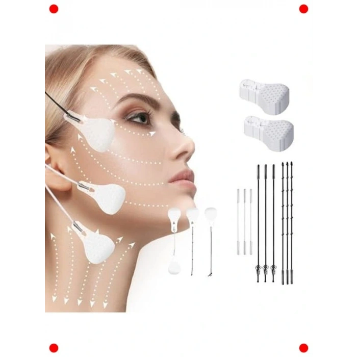 Yüz Gerdirme Bandı Seti - Kırışıklık Karşıtı 40 Adet