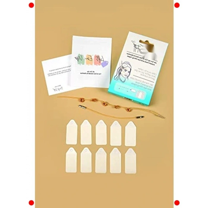 Yüz ve Göz Germe Bantları 10 Adet - Bej Likli