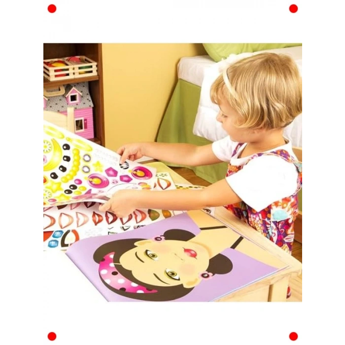 Yüzler Temalı Eğlenceli Çıkartma Kitabı