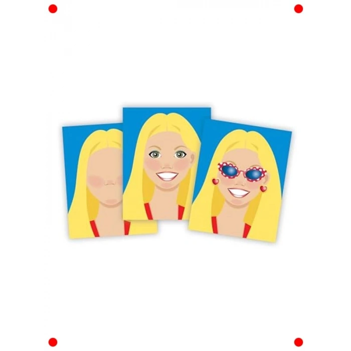 Yüzler Temalı Eğlenceli Çıkartma Kitabı