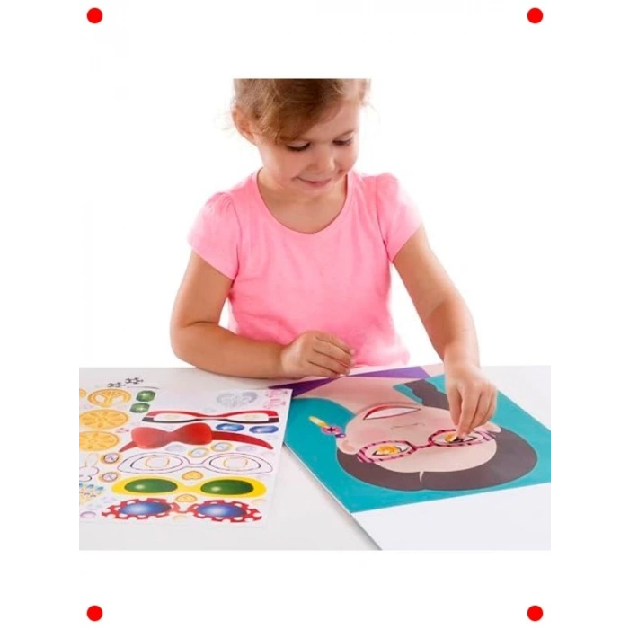 Yüzler Temalı Eğlenceli Çıkartma Kitabı