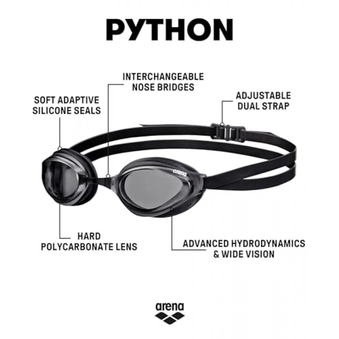 Yüzücü Gözlüğü - Rahat ve Şık Tasarım, Arena Python Modeli
