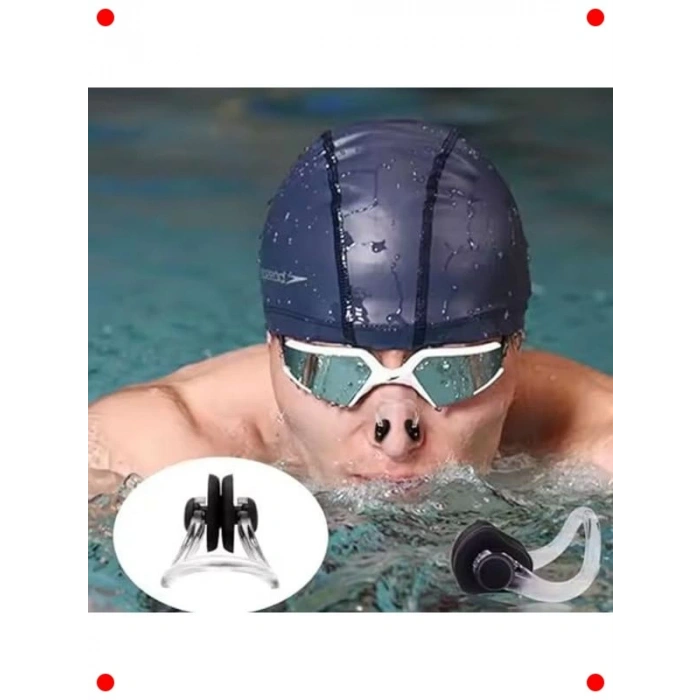 Yüzücü Kulak & Burun Tıkacı Seti - 2 Takım, Saklama Kutulu