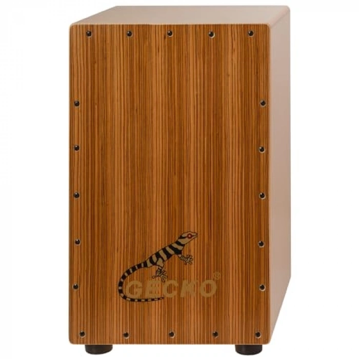 Zebra Ahşap Tap Cajon, Doğal Ağaç Gövde