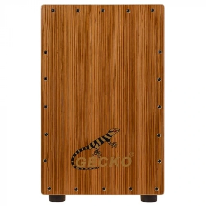 Zebra Ahşap Tap Cajon, Doğal Ağaç Gövde