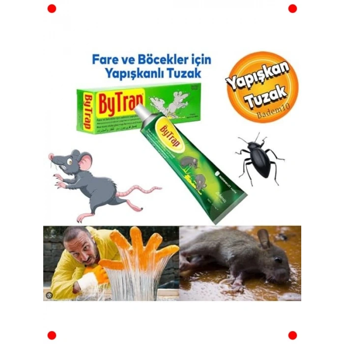 Zehirsiz Fare & Böcek Yapışkan Tuzağı Tüpü - 75 ml
