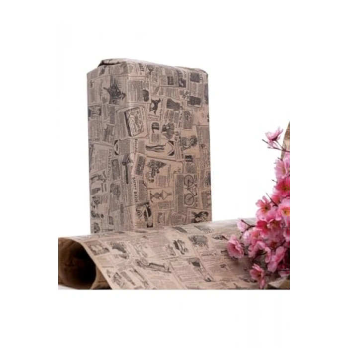 Zete Baskılı Paket Kağıdı, 70x100 cm Boyutunda 5 Adet