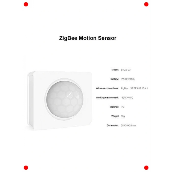 Zigbee Akıllı Hareket Sensörü (Hub Gerekli)