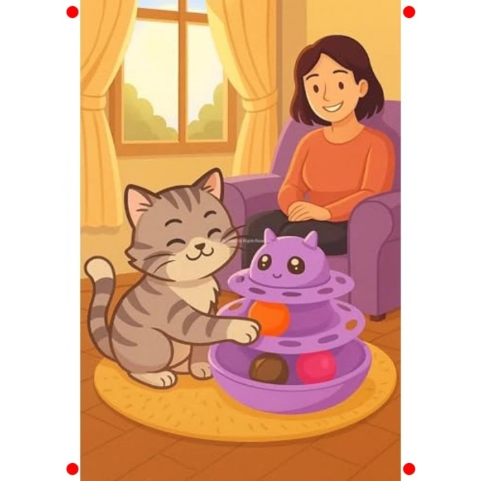 Zihin Uyarıcı Döner Evcil Hayvan Oyuncağı