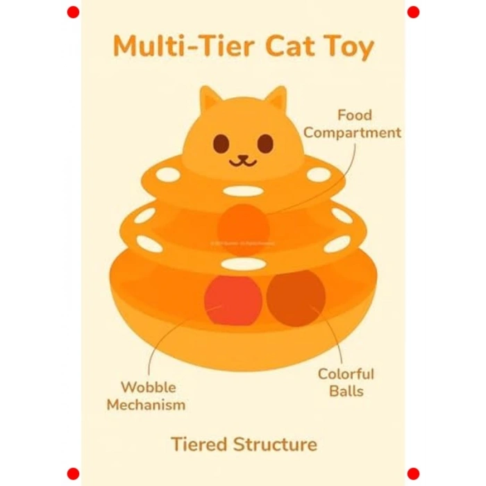 Zihin Uyarıcı Döner Evcil Hayvan Oyuncağı