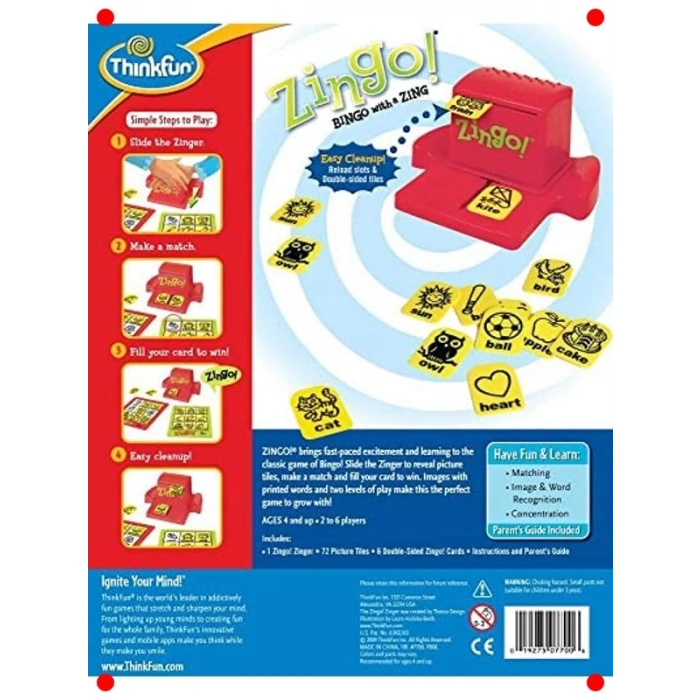 Zingo Kelime ve Görsel Eşleştirme Oyunu