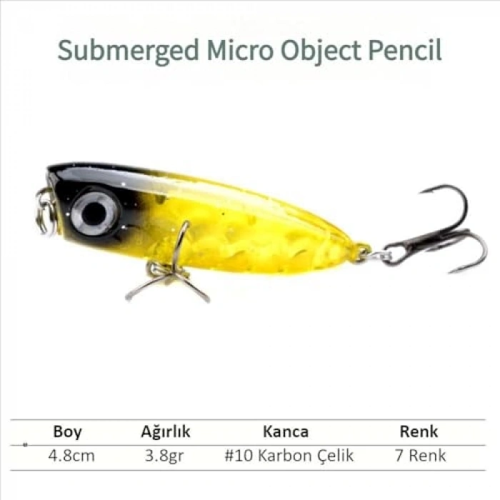 Zıpır Renkli Rapala Olta Yem Seti, 7 Farklı Kalite