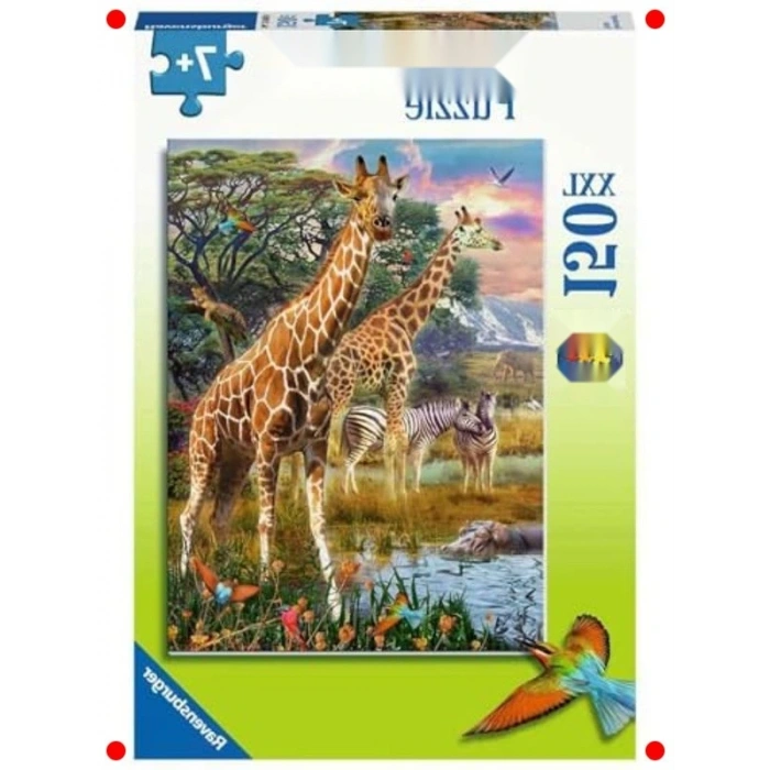 Zürafalar Temalı Çocuk Yapbozu, 150 Parça