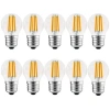 10 Adet 6 Watt LED Filament Ampul, Şeffaf Cam