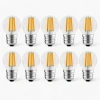 10 Adet 6 Watt LED Filament Ampul, Şeffaf Cam