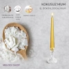 10lu Set Gold Renk İnce Şamdan Mum, 25 cm Uzunluk