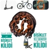 100 cm Bisiklet Kilidi - Kask ve Scooter İçin Uygun