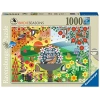 1000 Parça Kuşlar Temalı Puzzle, Eğlenceli Zihin Gelişimi