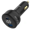 100W Led Ekranlı Araç Şarj Aleti, Type-C ve USB-A