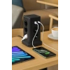 11li Akım Korumalı Priz Kulesi, 3 USB ve 1 Type-C Çıkışlı Hızlı Şarj