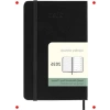 12 Aylık Cep Boy Haftalık Ajanda, Sert Kapak Siyah