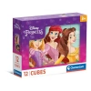12 Parça Princess Temalı Küp Puzzle, Eğlenceli Aktivite