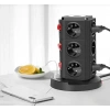 12 Prizli Tower Tipi Akım Korumalı Priz, USB Girişli ve Kısa Devre Koruma
