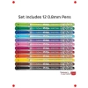 12 Renk Canlı Keçeli Kalem Seti