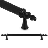 128 mm Mat Siyah Metal Kapak Kulplu Çekmece Kulp Seti (10 ADET)