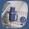 1.2L Mavi Yalıtımlı Su Şişesi, Pipetli Tasarım