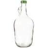 1.5 Litre Kapasiteli Şişe, Sarı Plastik Kapaklı, Şeffaf Yeşil Renk