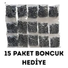 15 Paket Boncuk ile Renkli Tabanca Seti