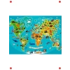 150 Parça Hayvanlı Dünya Haritası Yapbozu