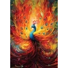 1500 Parça Efsanevi Tavuskuşu Temalı Puzzle, Detaylı Yapboz